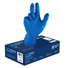 Forcefield NitriForce Foodchain Textured Nitrile Disposable Gloves (Blue) - Case of 500 Gloves