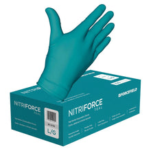 Forcefield NitriForce Teal Nitrile Disposable Gloves (Teal) - Case of 1000 Gloves