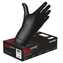 Forcefield Rocket Science Heavy-Duty Nitrile Disposable Gloves (Black) - Case of 500 Gloves