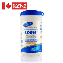 LORIS™ Antiseptic Isopropyl Alcohol Wipes (Case of 9 Canisters)
