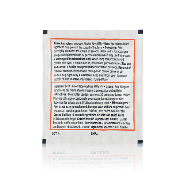 LORIS™ 70% Isopropyl Alcohol USP Antiseptic Wipes (Case of 1224 Wipes)