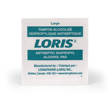 LORIS™ Large Alcohol Swabs (Case of 1000 Wipes)