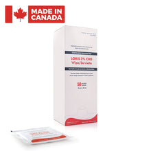 LORIS™ 2% CHG Wipe (Case of 300 Wipes)
