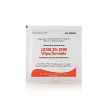 LORIS™ 2% CHG Wipe (Case of 300 Wipes)