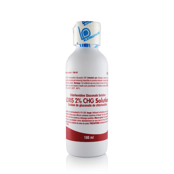 LORIS™ 2% CHG Solution 100ml/3.5oz Bottle (Case of 48 Bottles)