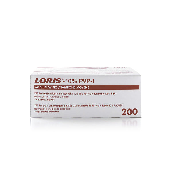 LORIS™ 10% PVP-I Wipes (Case of 4000 Wipes)