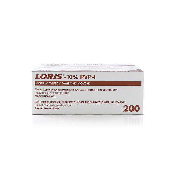 LORIS™ 10% PVP-I Wipes (Case of 4000 Wipes)