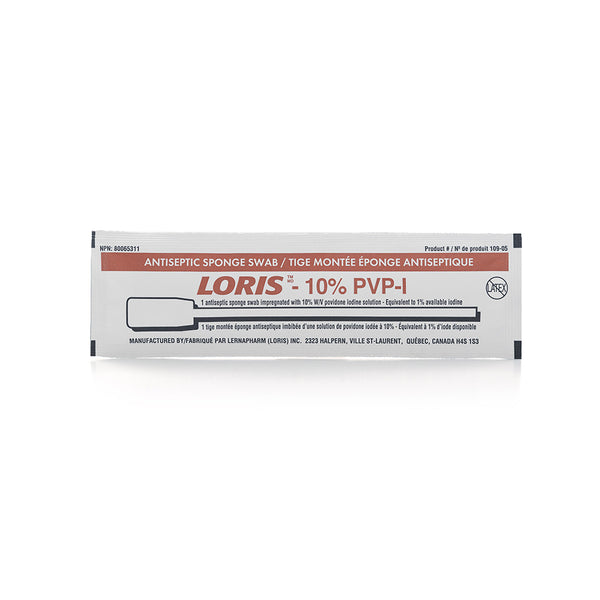 LORIS™ 10% PVP-I Sponge Swab (Case of 500 Sponge Swabs)