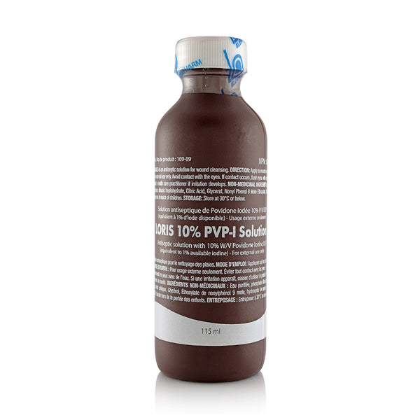 LORIS™ 10% PVP-I Solution 115ml/4oz (Case of 48 Bottles)