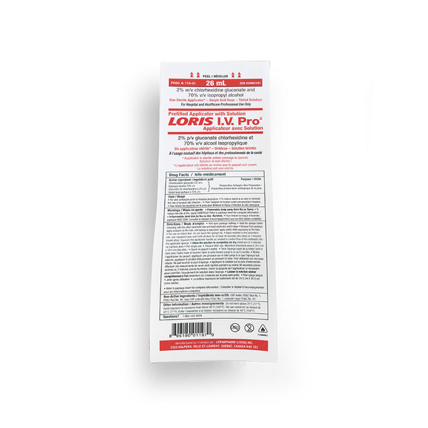 LORIS™ I.V. Pro Applicator - Tinted - 26 ml (Case of 25 Applicators)