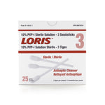 LORIS™ 10% PVP-I Antiseptic Sterile Solution- 3 Swabsticks (Case of 750 Swabsticks)