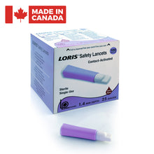 LORIS™ Safety Lancets - 25 Gauge - 1.4 mm depth