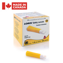 LORIS™ Safety Lancets - 26 Gauge- 1.8 mm depth