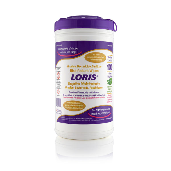 LORIS™ Disinfectant Wipes (Case of 9 Canisters)