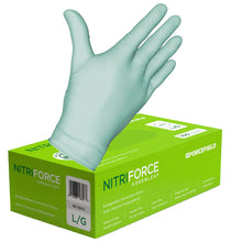 Forcefield Nitriforce Greenleaf Nitrile Biodegradable Disposable Examination Gloves (Green) - Case of 1000 Gloves