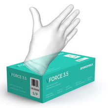Forcefield VForce 3.5 Vinyl Disposable Examination Gloves (Clear) - Case of 1000 Gloves