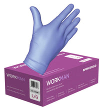 Forcefield Workman Nitrile Disposable Examination Gloves (Blue Blush) - Case of 1000 Gloves