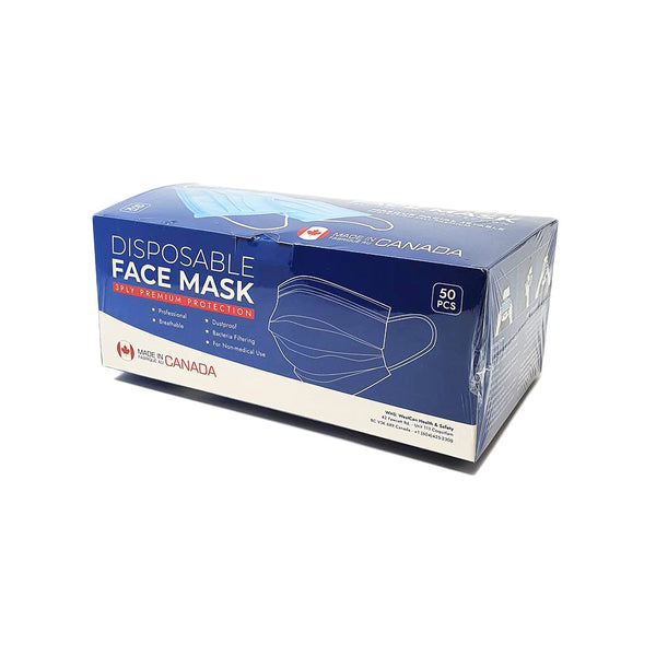 WestCan 3-Ply Disposable Face Mask (Level 1) - Box of 50