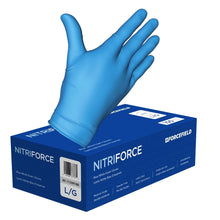 Forcefield NitriForce Nitrile Disposable Examination Gloves 5mil (Blue) - Box of 100