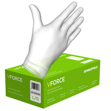 Forcefield VForce Vinyl Disposable Examination Gloves (Clear) - Box of 100